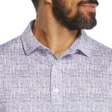 Tweed Print - White/High Tide