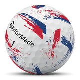 TaylorMade SpeedSoft Ink Golf Balls 1 Doz - Blue/Red
