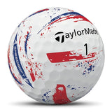 TaylorMade SpeedSoft Ink Golf Balls 1 Doz - Blue/Red