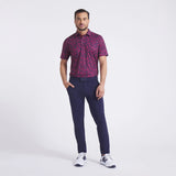 Puma Cloudspun Carmela Floral Polo - Deep Navy/Ruby Shimmer