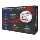 TaylorMade SpeedSoft Ink Golf Balls 1 Doz - Blue/Red