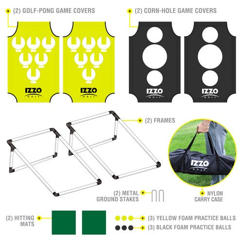 Pong-Hole Chipping Practice & Gaming Set