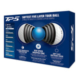 TaylorMade TP5 Golf Balls 1 Doz - White