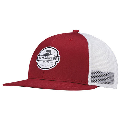 TaylorMade Lifestyle Flatbill Trucker Cap 2023 - Red