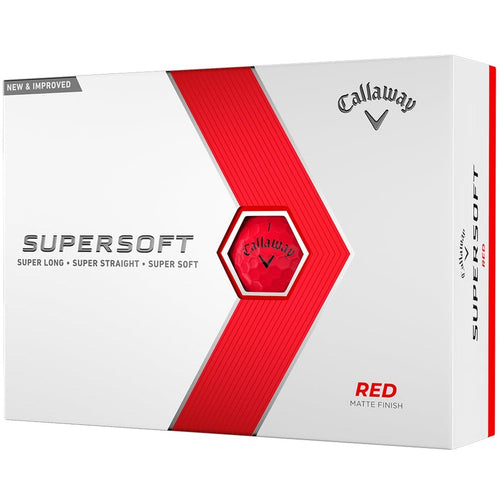 Callaway Supersoft Golf Balls 1 Doz - Red