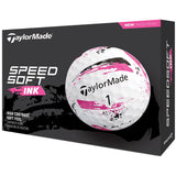 TaylorMade SpeedSoft Ink Golf Balls 1 Doz - Pink