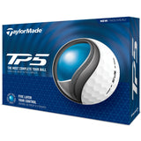 TaylorMade TP5 Golf Balls 1 Doz - White