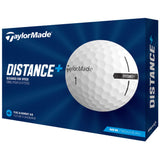 TaylorMade Distance+ Golf Balls 1 Doz - White