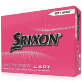 Srixon Soft Feel Lady 8 Golf Balls 1 Doz - Soft White