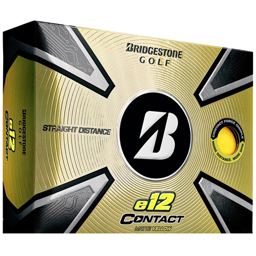 Bridgestone e12 Contact Ball 1 Doz - Matte Yellow