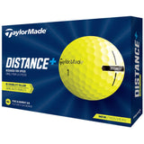 TaylorMade Distance+ Golf Balls 1 Doz - Yellow