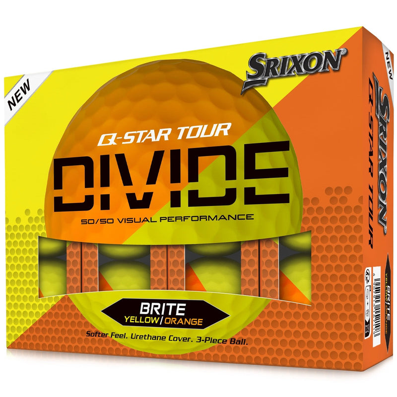 Load image into Gallery viewer, Srixon Q Star Tour Divide 1 Doz - Yellow/Orange
