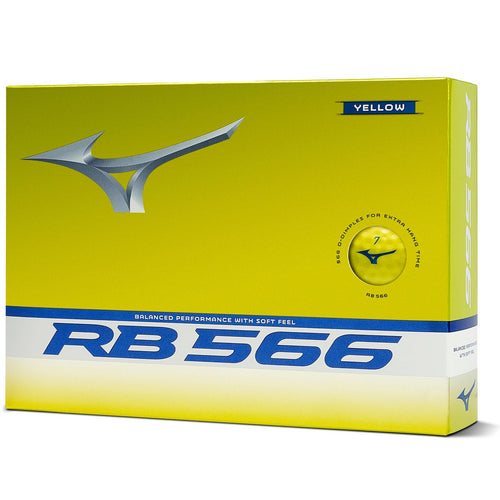 Mizuno RB 566 Golf Ball 1 Doz - Yellow