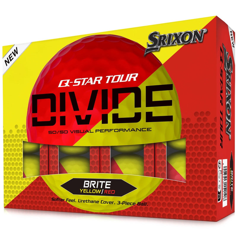 Load image into Gallery viewer, Srixon Q Star Tour Divide 1 Doz - Yellow/Red
