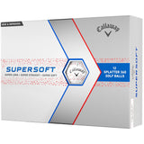 Callaway Supersoft Splatter 360 Golf Balls 1 Doz - Red