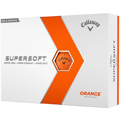 Callaway Supersoft Golf Balls 1 Doz - Orange