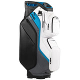 PING DLX 244 Cart Bag - White/Dark Grey/Blue