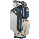 PING Pioneer 244 Cart Bag - Navy/Platium/Gold