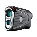 A Bushnell Pro X3 Plus golf laser rangefinder with black and gray coloring, featuring a lens at the front and buttons for operation.