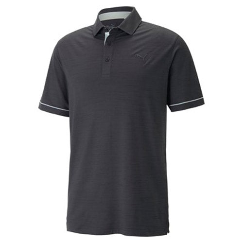 Load image into Gallery viewer, PUMA Cloudspun Haystack Men&#39;s Polo Shirt - Black/Heather
