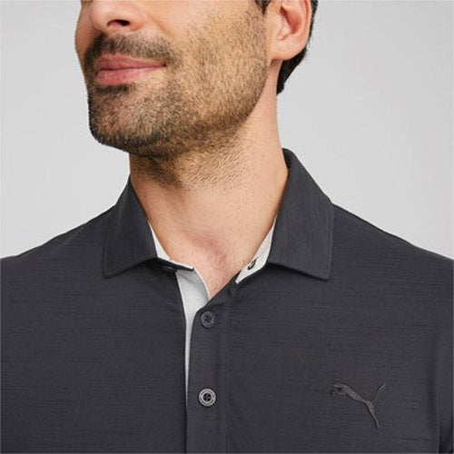 Load image into Gallery viewer, PUMA Cloudspun Haystack Men&#39;s Polo Shirt - Black/Heather
