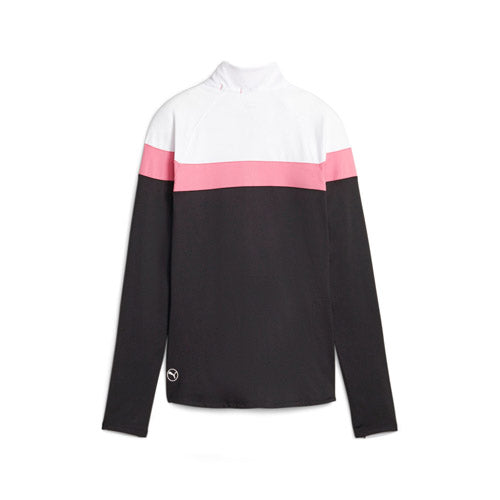 Load image into Gallery viewer, PUMA Women&#39;s Lightweight Â¼ Zip Sweater - Black/Strawberry
