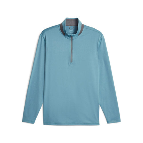 PUMA Lightweight Â¼ Zip Pullover - Bold Blue/Slate Sky