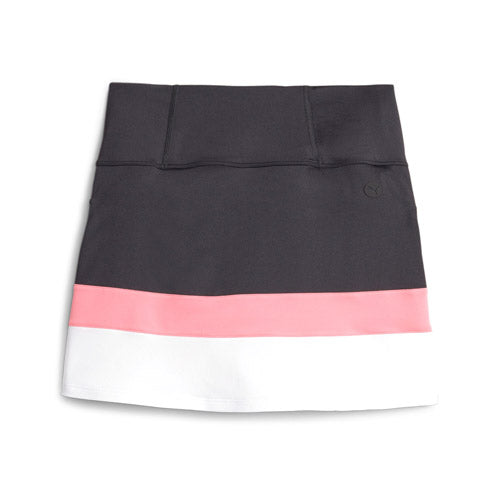 Load image into Gallery viewer, PUMA Women&#39;s PWRMESH Colourblock Skirt - Black/Starwberry
