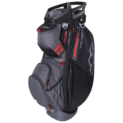 Sun Mountain C130 Cart Bag - Black/Steel/Red