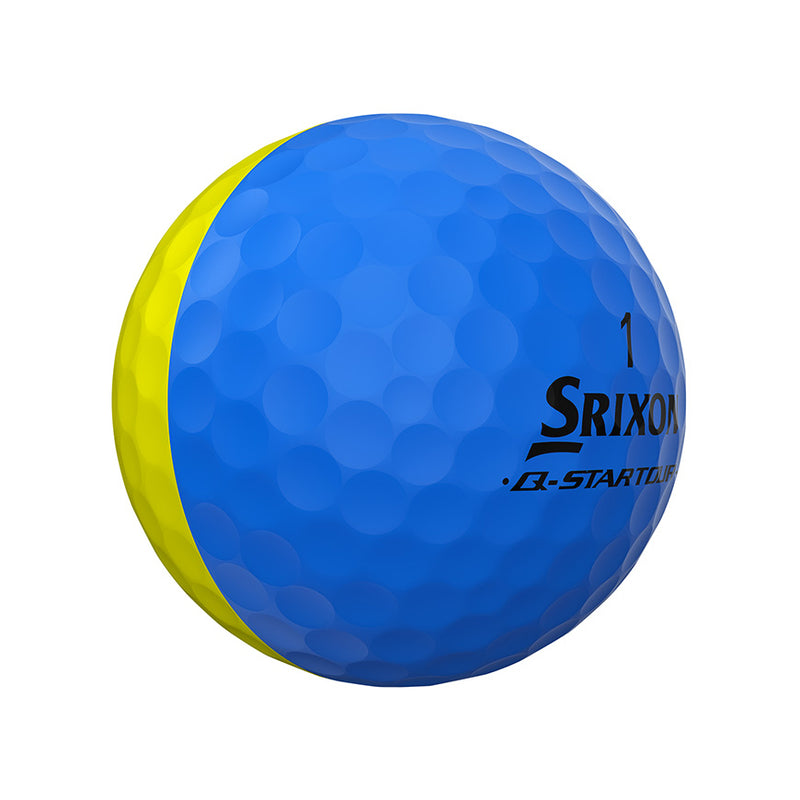 Load image into Gallery viewer, Srixon Q Star Tour Divide 1 Doz - Yellow/Blue
