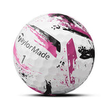 TaylorMade SpeedSoft Ink Golf Balls 1 Doz - Pink